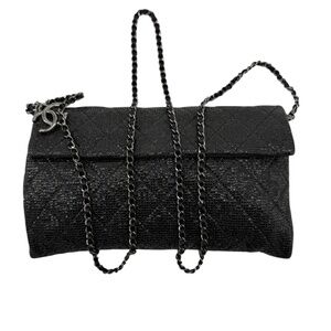 Chanel Quilted Glitter Crossbody Bag Black – Limited Edition | LuxLoveLouis